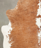 Brown and White Regular Cowhide Rug #B2888