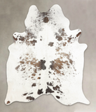 Salt and Pepper Brown Cowhide Rug #B2891