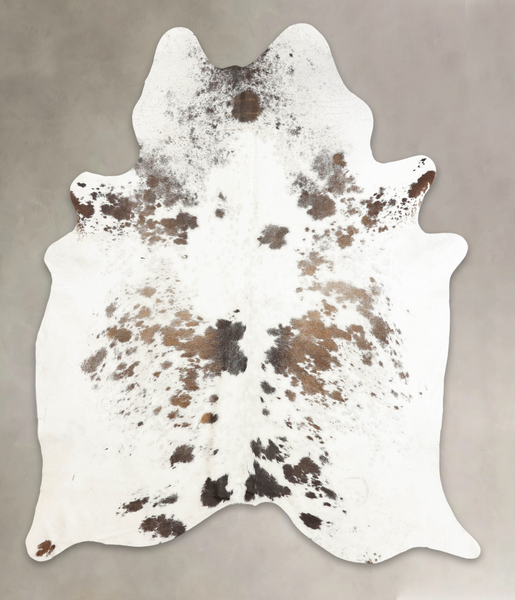 Salt and Pepper Brown Cowhide Rug #B2891