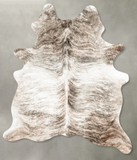 Grey Brindle Cowhide Rug #B28914