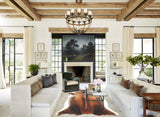 Brown with Red Cowhide Rug #B2904