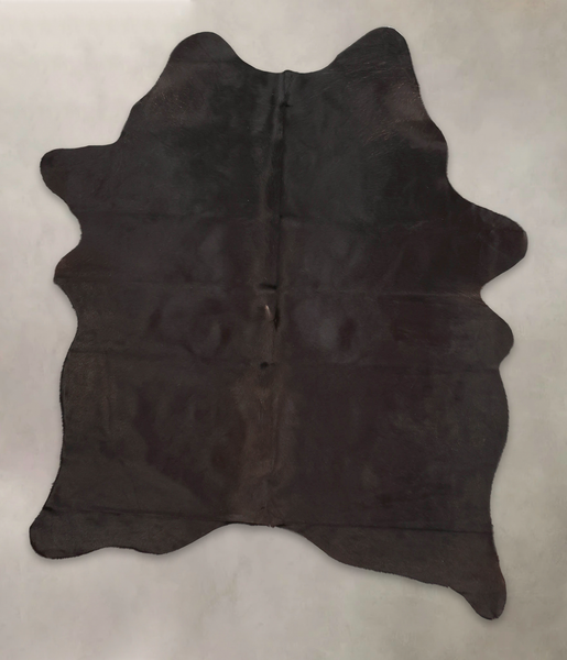 Solid Black Cowhide Rug #B2913