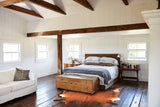 Brown with Red Cowhide Rug #B2923
