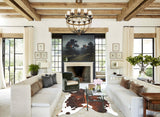 Chocolate and White Cowhide Rug #B2925