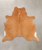 Solid Brown Cowhide Rug #B2927