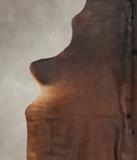 Brown with Red Cowhide Rug #B2935