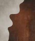 Brown with Red Cowhide Rug #B2947