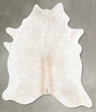 Grey with Beige Cowhide Rug #B29490
