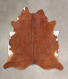 Solid Brown Cowhide Rug #B2952