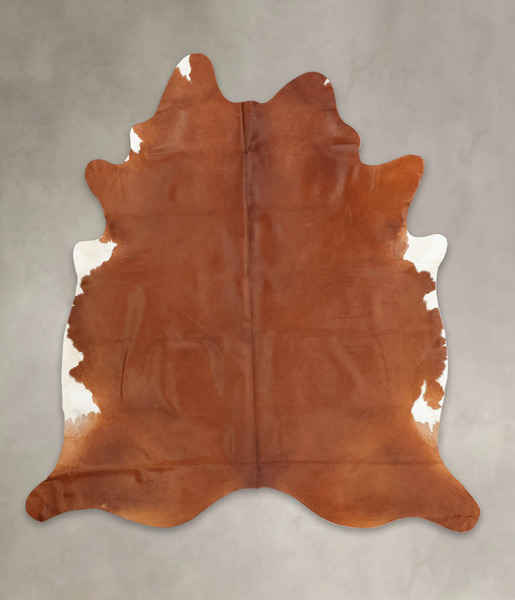 Solid Brown Cowhide Rug #B2952