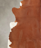 Solid Brown Cowhide Rug #B2952