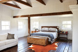 Solid Brown Cowhide Rug #B2955
