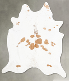 Beige and White Cowhide Rug #B29678