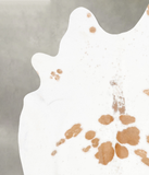 Beige and White Cowhide Rug #B29678