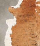 Brown and White Regular Cowhide Rug #B2969