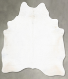 Solid White Cowhide Rug #B29732