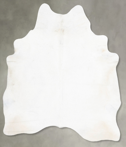 Solid White Cowhide Rug #B29732