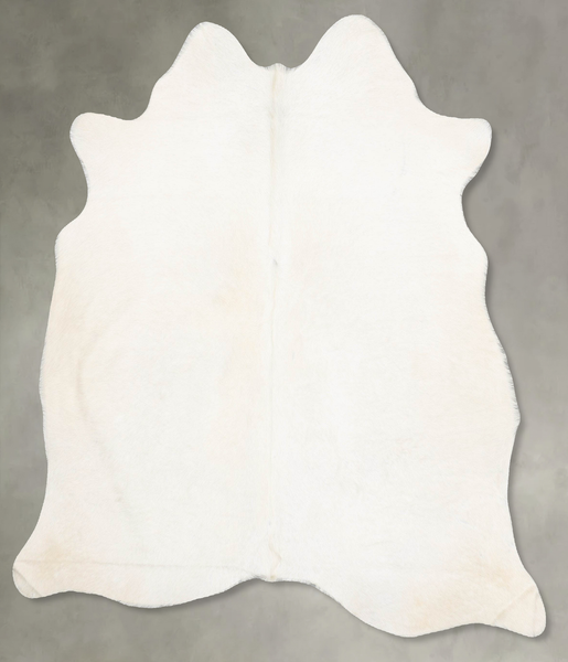 Solid White Cowhide Rug #B29750