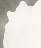 Solid White Cowhide Rug #B29750