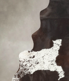 Chocolate and White Cowhide Rug #B2982