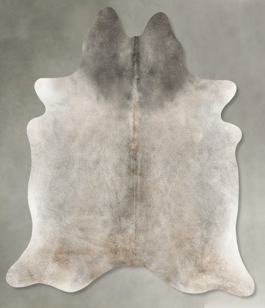 Grey with Beige Cowhide Rug #B29821