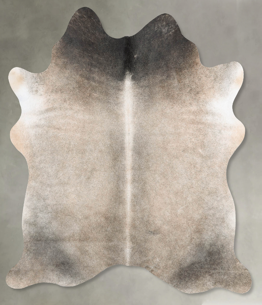 Grey with Beige Cowhide Rug #B29828
