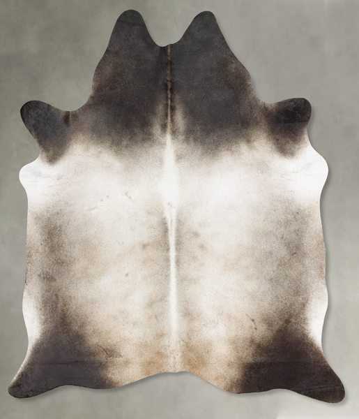 Grey with Beige Cowhide Rug #B29871