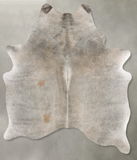 Grey with Beige Cowhide Rug #B29882