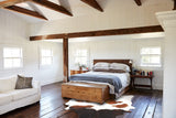 Chocolate and White Cowhide Rug #B2988