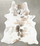 Chocolate and White Cowhide Rug #B29907