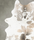 Chocolate and White Cowhide Rug #B29907