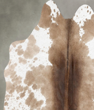 Chocolate and White Cowhide Rug #B29933