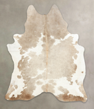 Grey with White Cowhide Rug #B2996