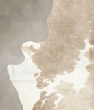 Grey with White Cowhide Rug #B2996
