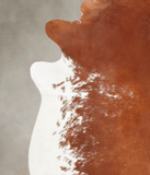 Brown and White Regular Cowhide Rug #B2998