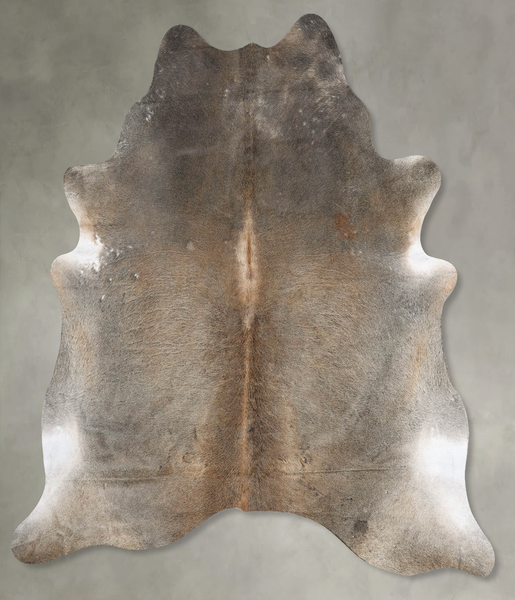 Grey with Beige Cowhide Rug #B29987