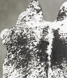 Salt and Pepper Black Cowhide Rug #B30003