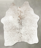 Salt and Pepper Brown Cowhide Rug #B30005