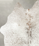 Salt and Pepper Brown Cowhide Rug #B30005