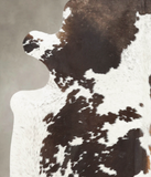 Chocolate and White Cowhide Rug #B3003