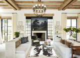 Chocolate and White Cowhide Rug #B3003