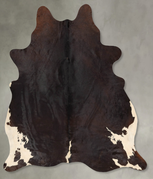 Chocolate and White Cowhide Rug #B30071