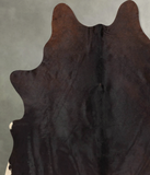 Chocolate and White Cowhide Rug #B30071