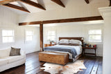 Salt and Pepper Brown Cowhide Rug #B3007