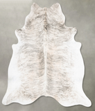 Grey Brindle Cowhide Rug #B30126