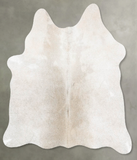 Grey with Beige Cowhide Rug #B30141