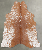 Salt and Pepper Brown Cowhide Rug #B30149