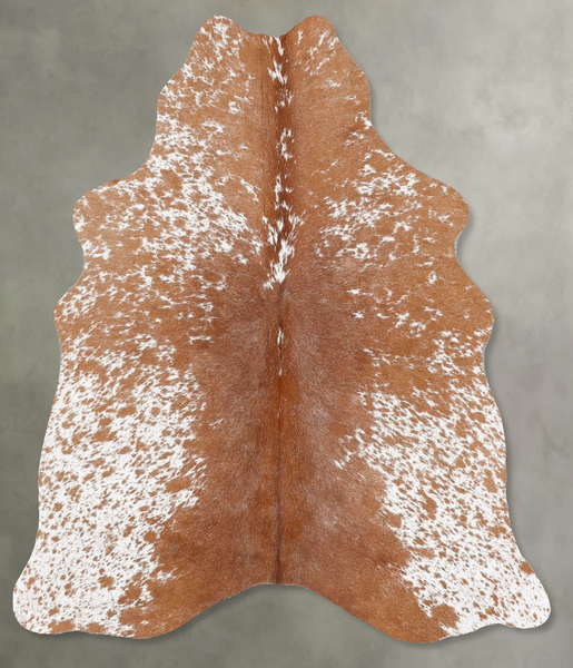 Salt and Pepper Brown Cowhide Rug #B30149