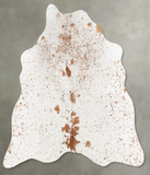 Salt and Pepper Brown Cowhide Rug #B30158
