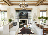 Brown with Red Cowhide Rug #B3017